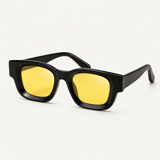 Solar zest — lunettes de soleil jaunes tendance UV400 | Solar Eyes